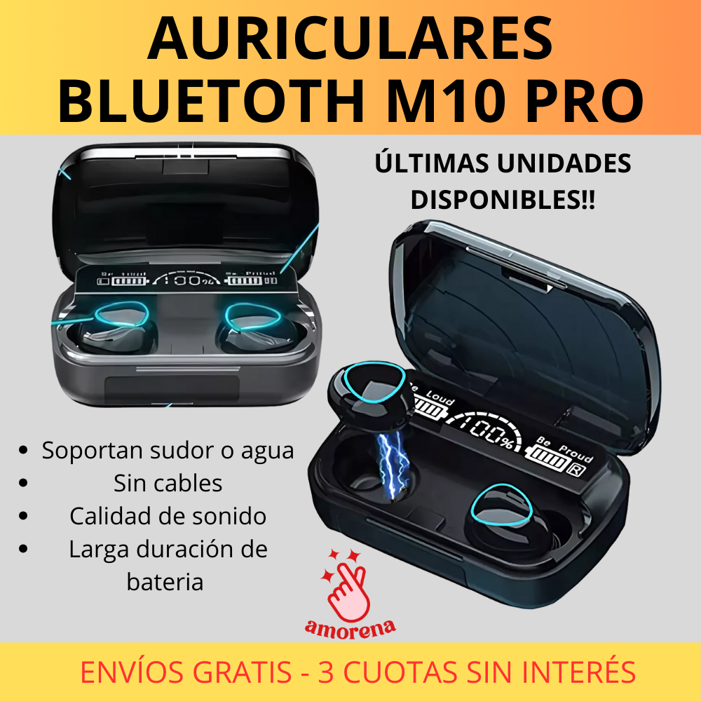 AURICULARES BLUETOOTH M10 PRO™